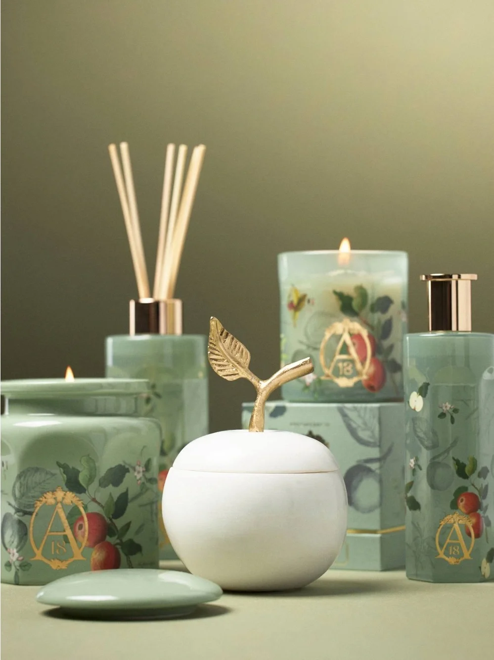 ANTHROPOLGIE NWT Apothecary 18 Spice Orchard Woods Boxed Glass Candle